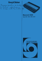 Bang & Olufsen - Beocord_3300-Service-Manual